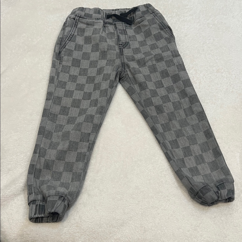 George Hats - Checkered Gray Jogger Pants